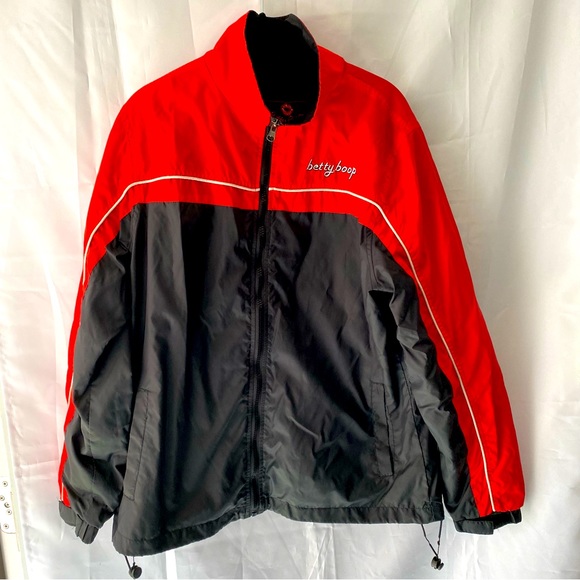 Betty Boop jacket Embroidered black and red Dreaming of Love SZ M NWOT - Picture 12 of 14